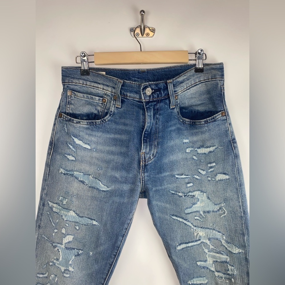 New Levi's 512 reworked patches re/done sewn Size‎ 31 - Picture 4 of 14